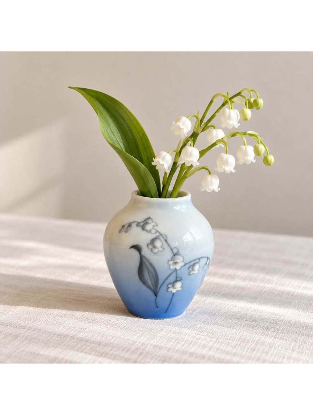 Vintage B&G Copenhagen Porcelain Lily of the Valley Bud Vase Denmark 57/12